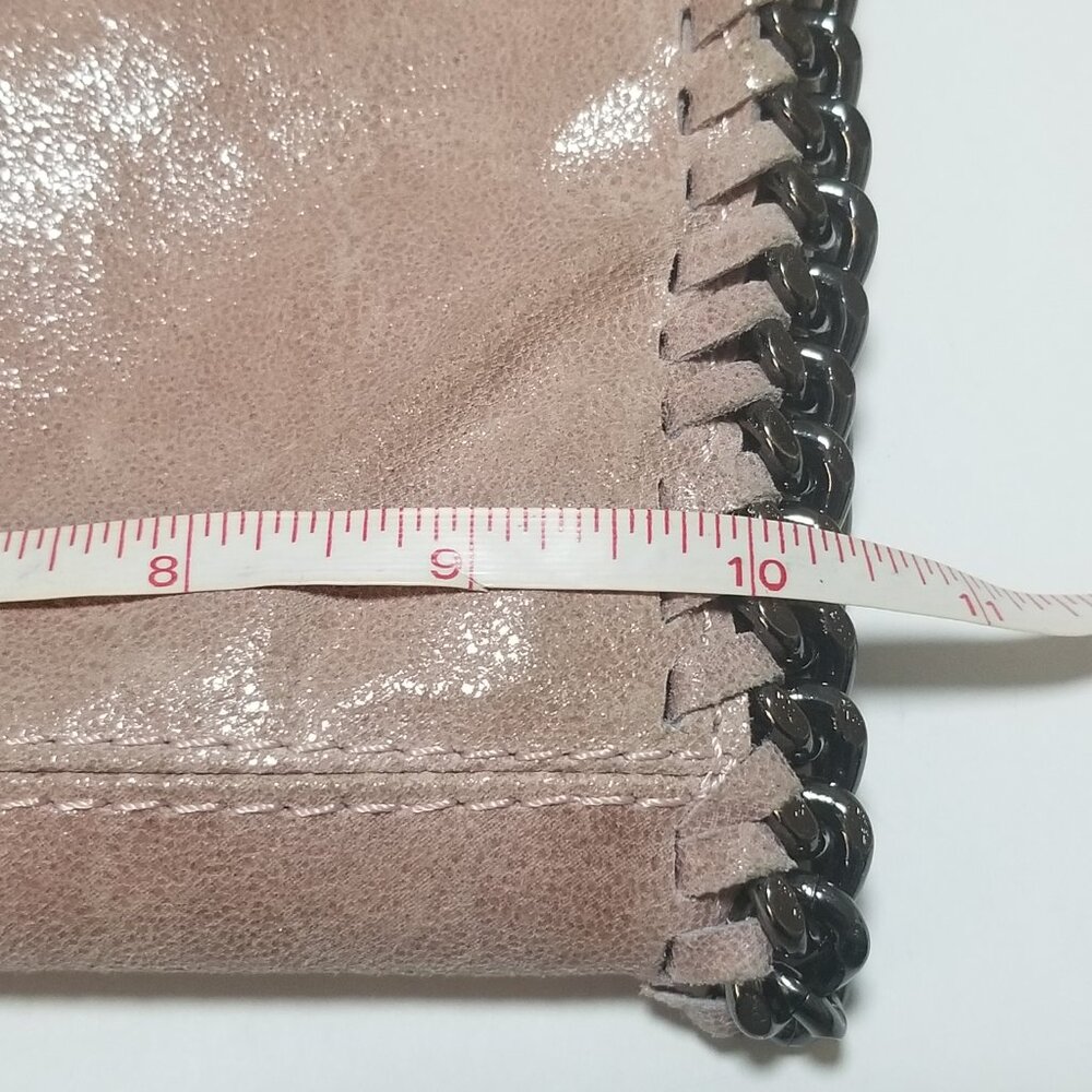 Lavorazione Artigiana Genuine Leather Crossbody Bag Mauve Italy Clutch - Picture 14 of 15